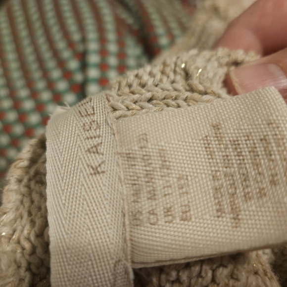 Kaisley Beige Knit Cardigan with Button Accents - Picture 2 of 6